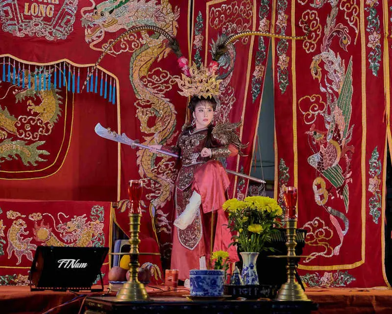 Khánh tâm trong vai Lưu Kim Đính