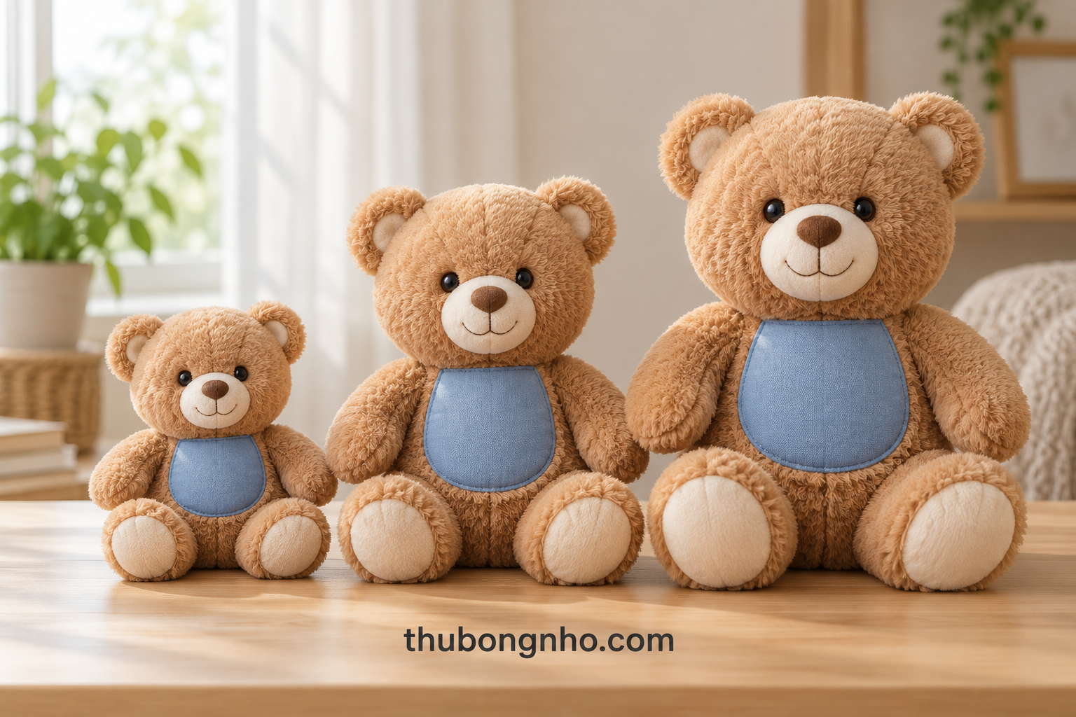 Thú bông 10, 15 hay 20cm: chọn theo vị trí logo và ngân sách lô nhỏ