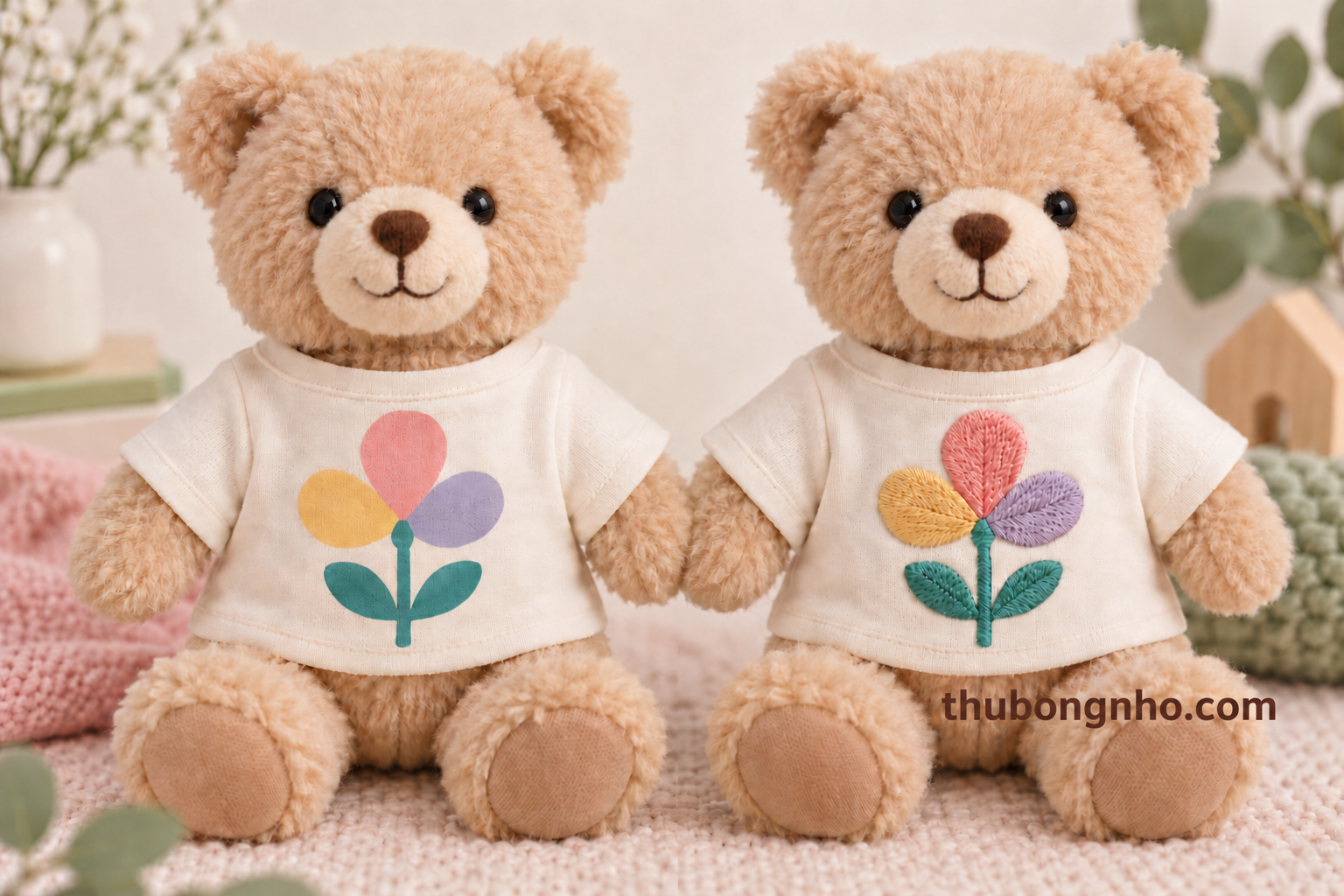 In hay thêu logo lên thú bông nhỏ?