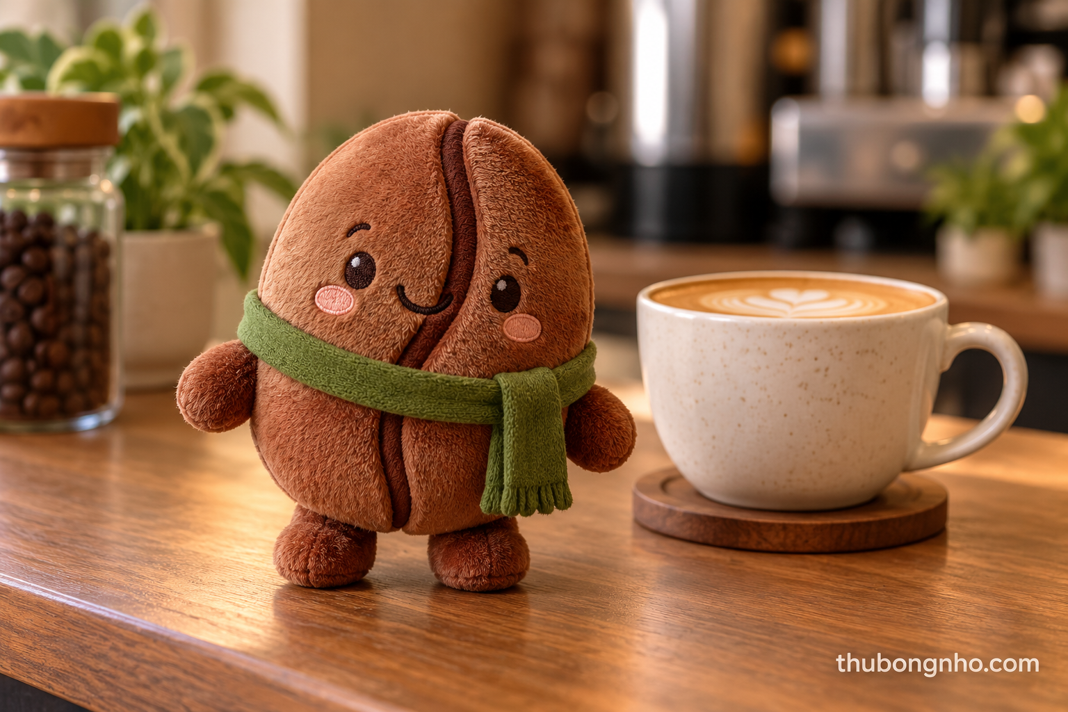 Mascot nhỏ cho quán cà phê: làm quà check-in bằng mẫu nguyên bản
