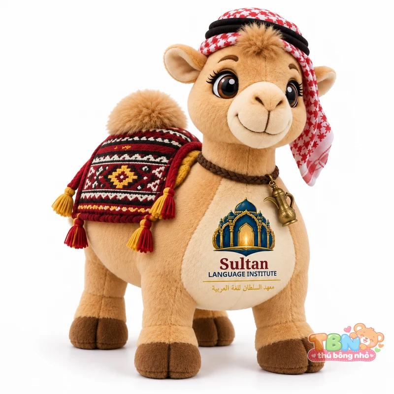 Ảnh bổ sung của Lạc đà bông Sultan gắn logo đặt may theo yêu cầu