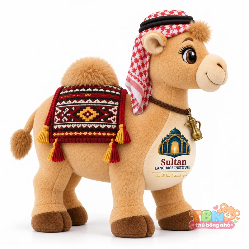 Ảnh bổ sung của Lạc đà bông Sultan gắn logo đặt may theo yêu cầu