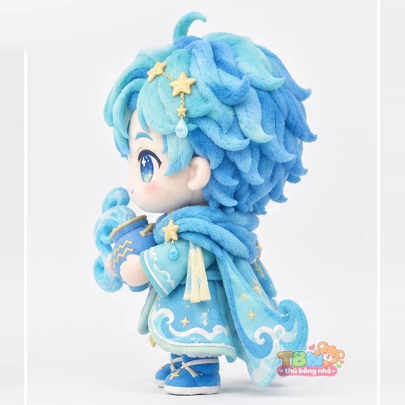 Ảnh bổ sung của Thú bông Bảo Bình Aquarius chibi ôm bình nước theo yêu cầu