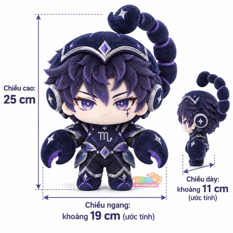 Ảnh bổ sung của Thú bông Bọ Cạp Scorpio chibi chiến binh theo yêu cầu