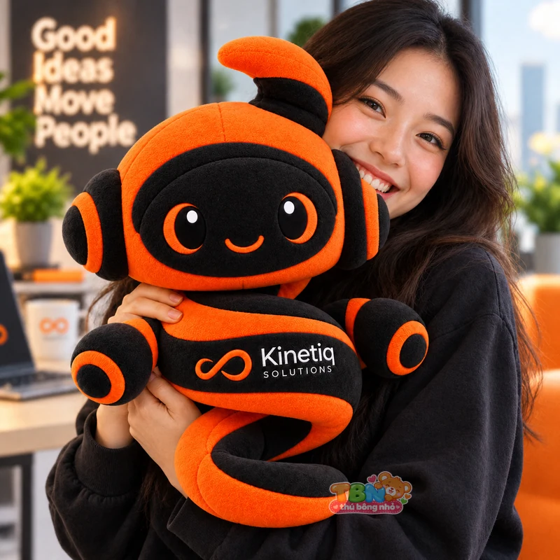 Ảnh bổ sung của Linh vật bông Kinetiq Solutions theo yêu cầu