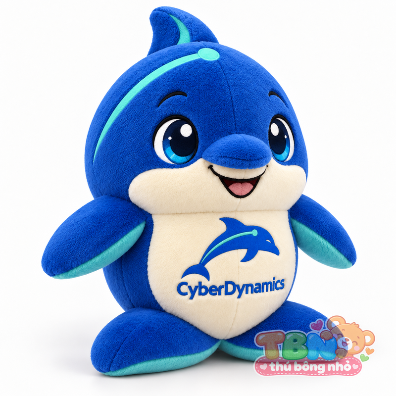 Thú bông Cá heo CyberDynamics – góc nghiêng