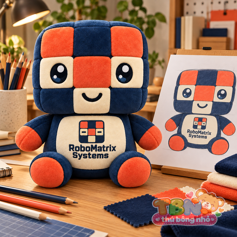 Ảnh bổ sung của Thú bông Robot khối RoboMatrix đặt may theo yêu cầu