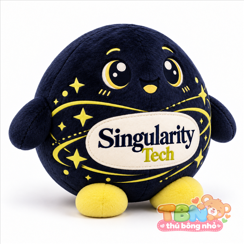 Thú bông Lỗ đen chibi Singularity – góc nghiêng