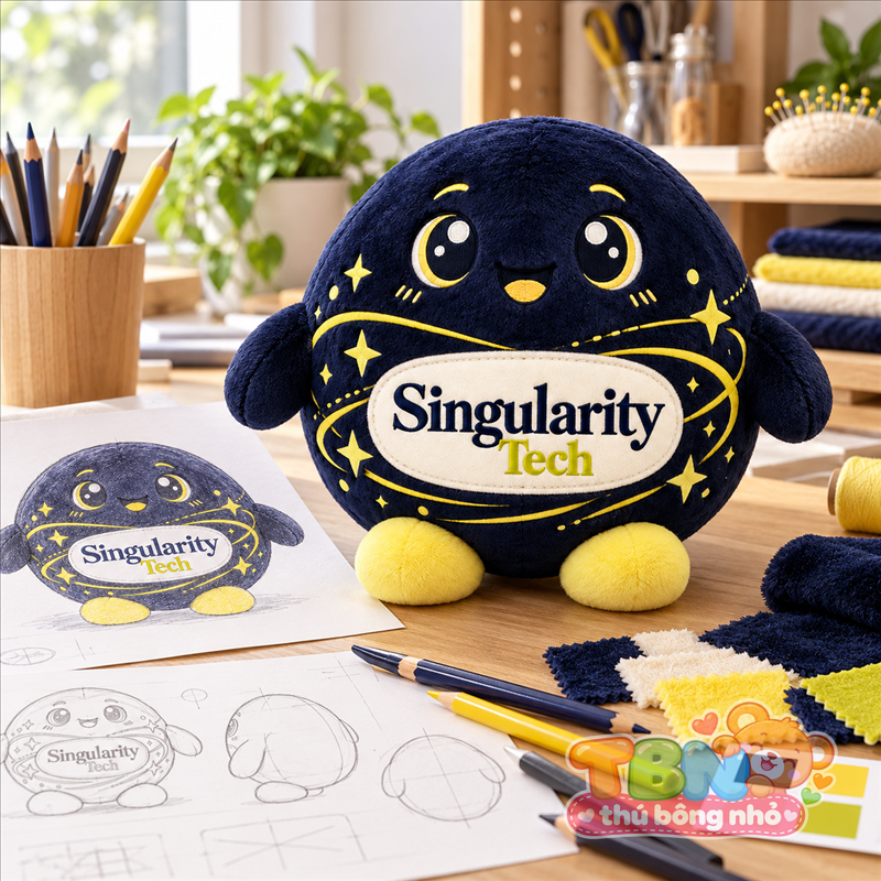 Ảnh bổ sung của Thú bông Lỗ đen chibi Singularity đặt may theo yêu cầu