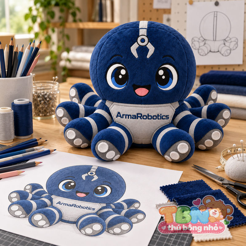 Ảnh bổ sung của Thú bông Bạch tuộc ArmaRobotics đặt may theo yêu cầu