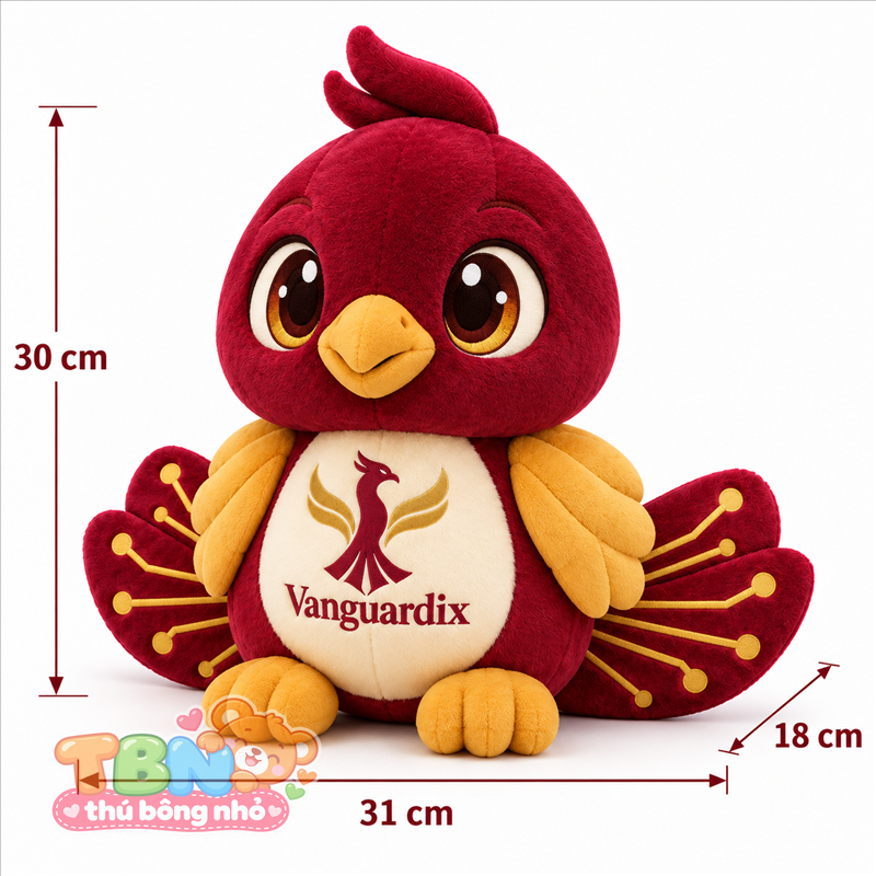 Ảnh bổ sung của Thú bông Phượng hoàng Vanguardix đặt may theo yêu cầu