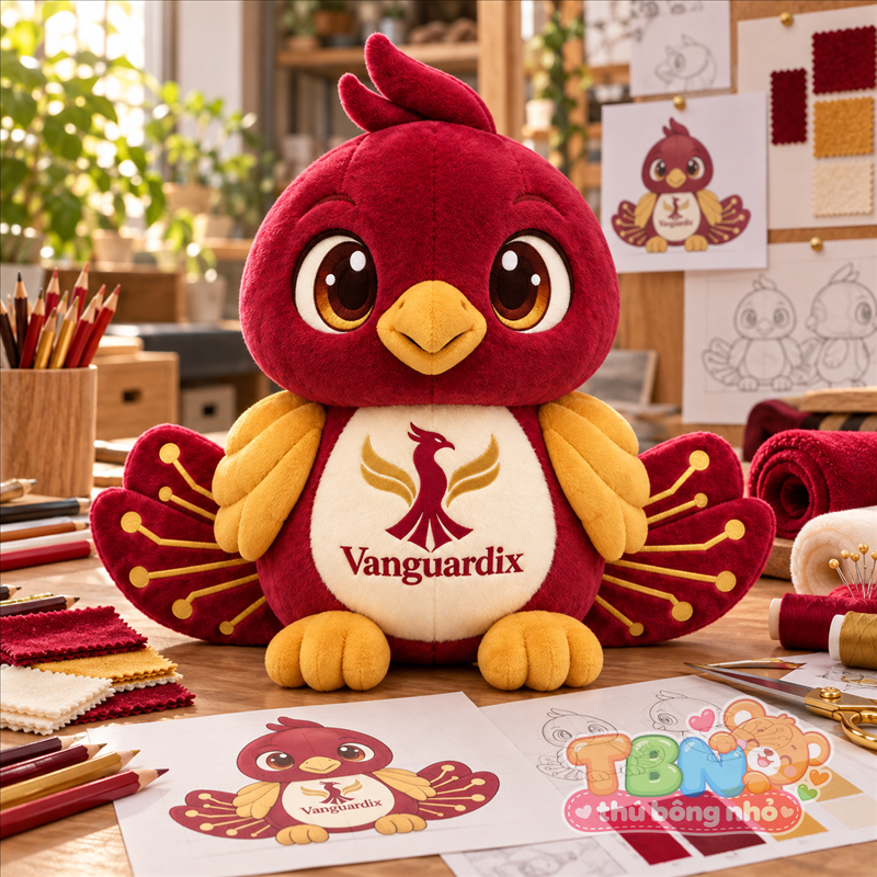 Ảnh bổ sung của Thú bông Phượng hoàng Vanguardix đặt may theo yêu cầu