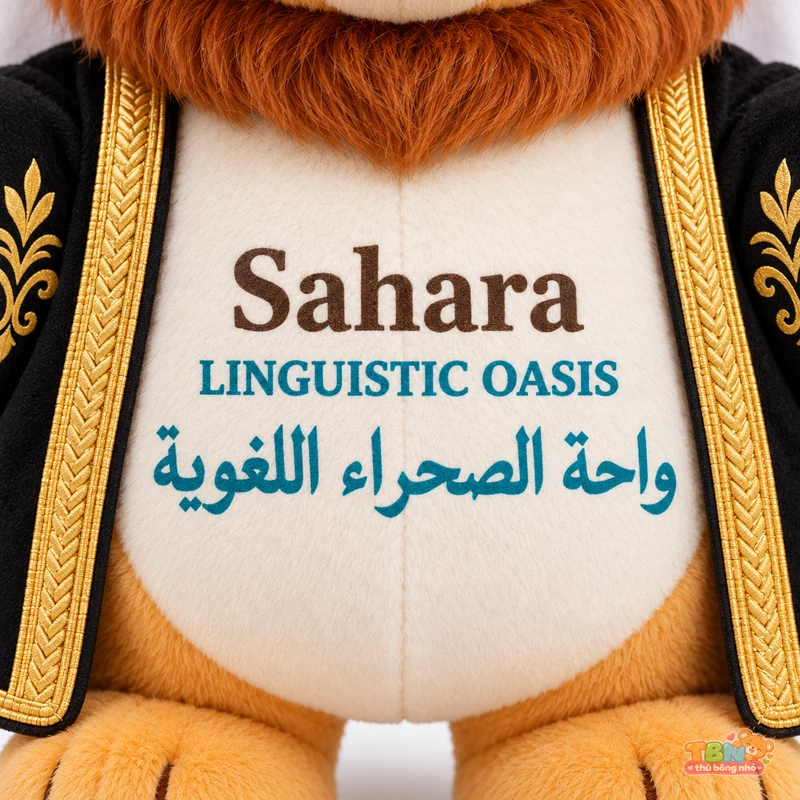 Ảnh bổ sung của Thú bông sư tử Sahara gắn logo đặt may theo yêu cầu