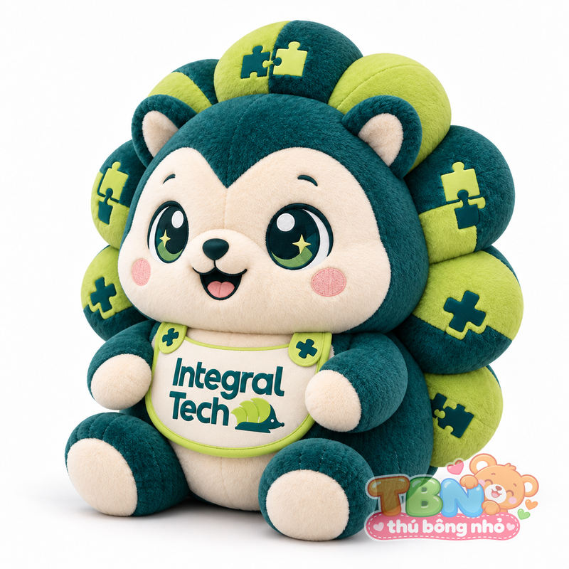 Thú bông Nhím Integral Tech – góc nghiêng