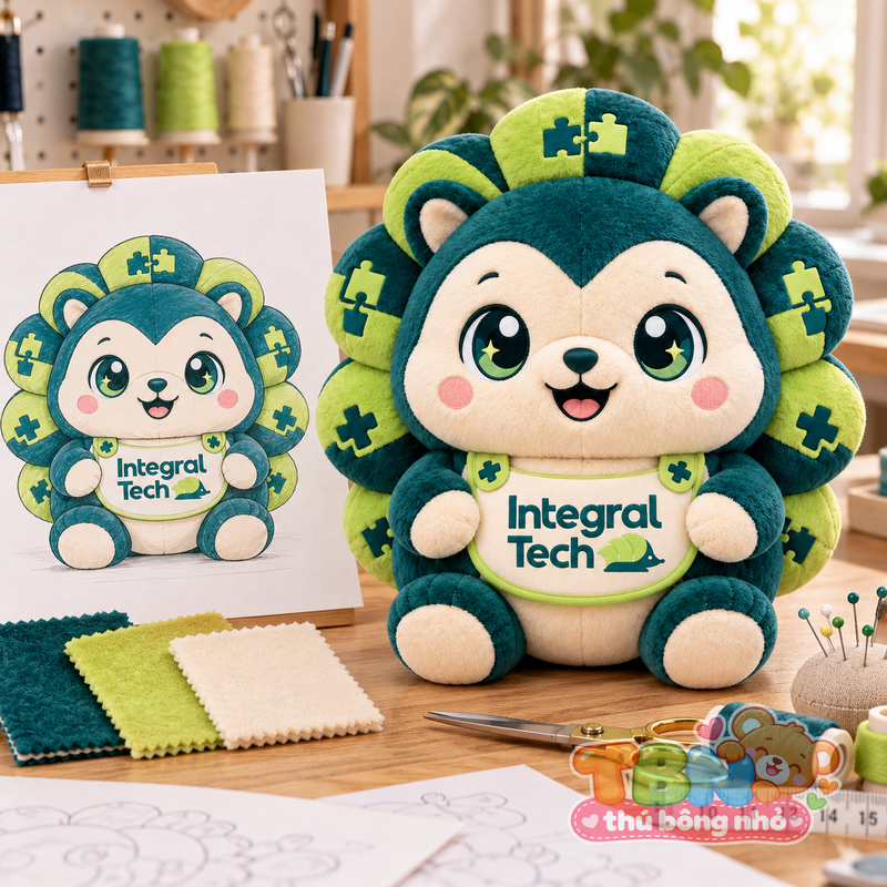 Ảnh bổ sung của Thú bông Nhím Integral Tech đặt may theo yêu cầu