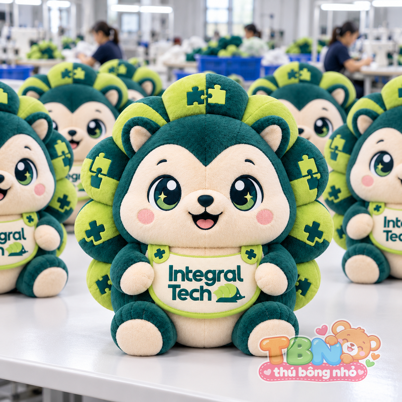 Ảnh bổ sung của Thú bông Nhím Integral Tech đặt may theo yêu cầu