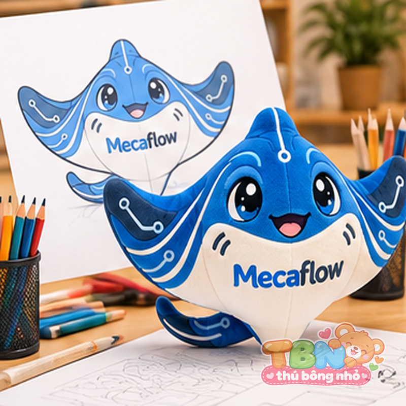 Ảnh bổ sung của Thú bông Cá đuối Mecaflow đặt may theo yêu cầu