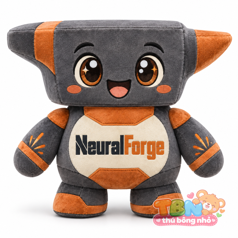 Ảnh bổ sung của Thú bông Robot thợ rèn NeuralForge đặt may theo yêu cầu