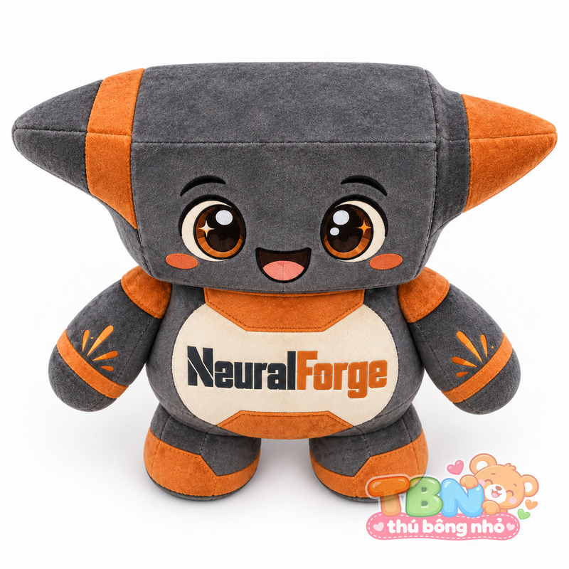 Ảnh bổ sung của Thú bông Robot thợ rèn NeuralForge đặt may theo yêu cầu