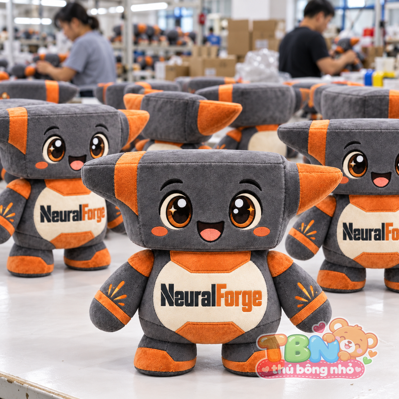 Ảnh bổ sung của Thú bông Robot thợ rèn NeuralForge đặt may theo yêu cầu