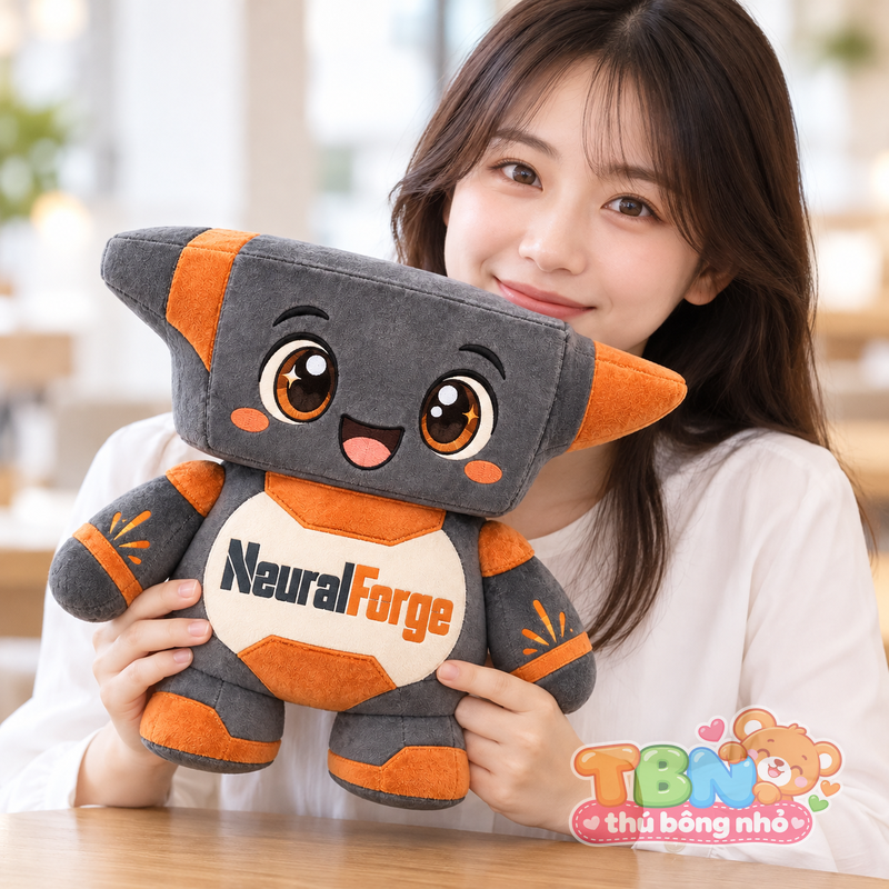 Ảnh bổ sung của Thú bông Robot thợ rèn NeuralForge đặt may theo yêu cầu