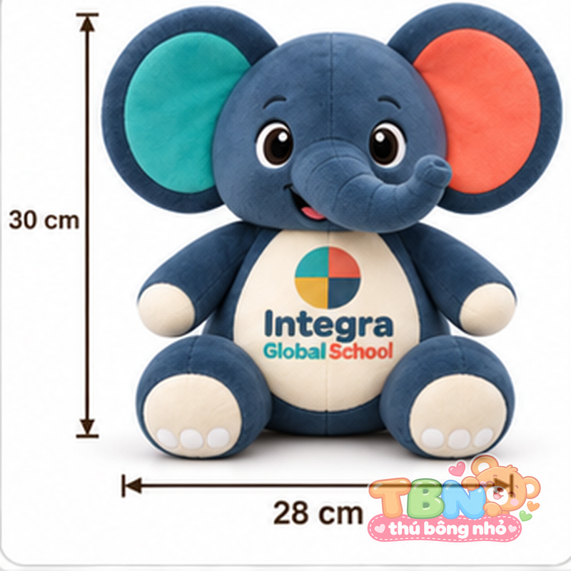 Ảnh bổ sung của Thú bông Voi Inte Integra đặt may theo yêu cầu