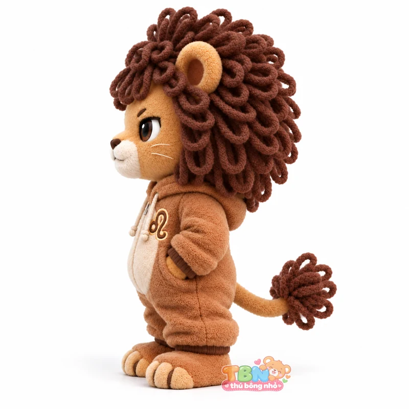 Ảnh bổ sung của Thú bông Sư Tử Leo chibi bờm xoăn đặt may theo yêu cầu