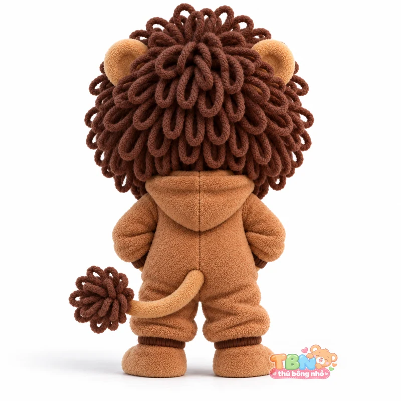 Ảnh bổ sung của Thú bông Sư Tử Leo chibi bờm xoăn đặt may theo yêu cầu