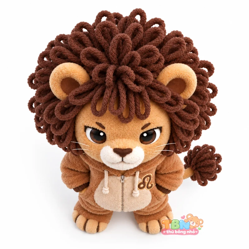 Ảnh bổ sung của Thú bông Sư Tử Leo chibi bờm xoăn đặt may theo yêu cầu