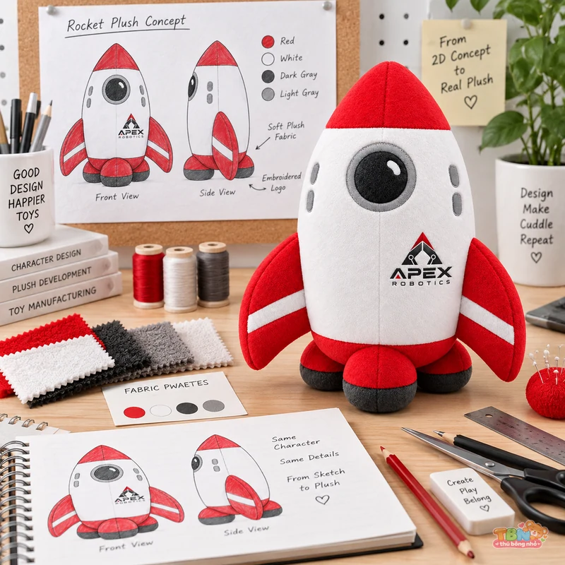 Ảnh bổ sung của Thú bông tên lửa Apex Robotics đặt may theo yêu cầu