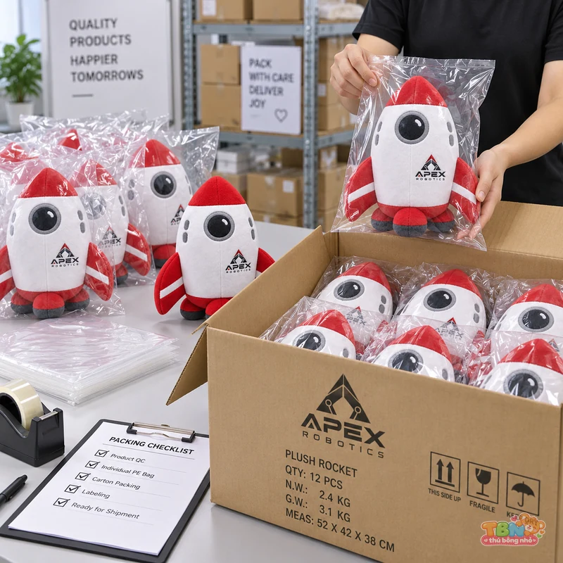 Ảnh bổ sung của Thú bông tên lửa Apex Robotics đặt may theo yêu cầu