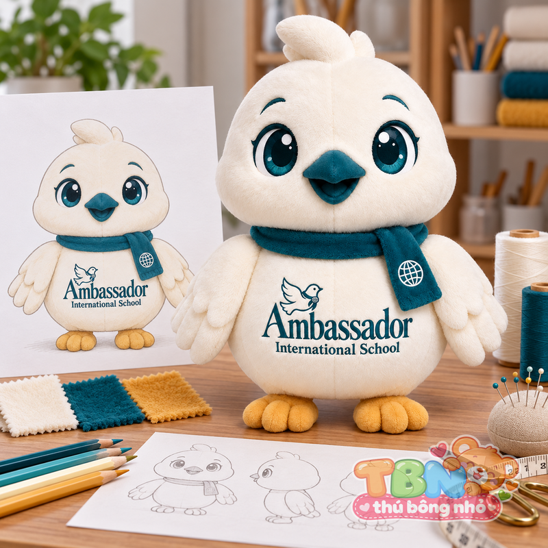Ảnh bổ sung của Thú bông Bồ câu Ami Ambassador đặt may theo yêu cầu