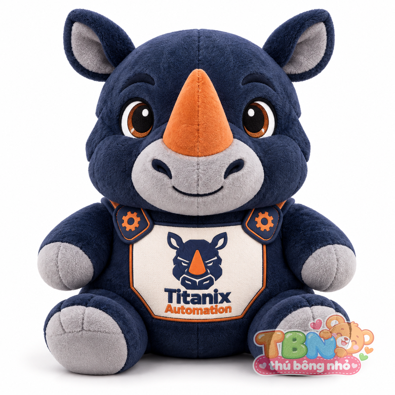 Ảnh bổ sung của Thú bông Tê giác Titanix đặt may theo yêu cầu