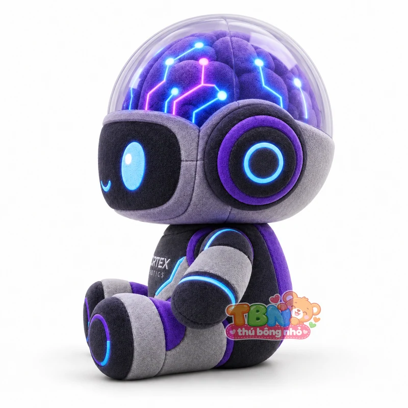 Robot bông Cortex Robotics đặt may theo yêu cầu – góc nghiêng 45 độ