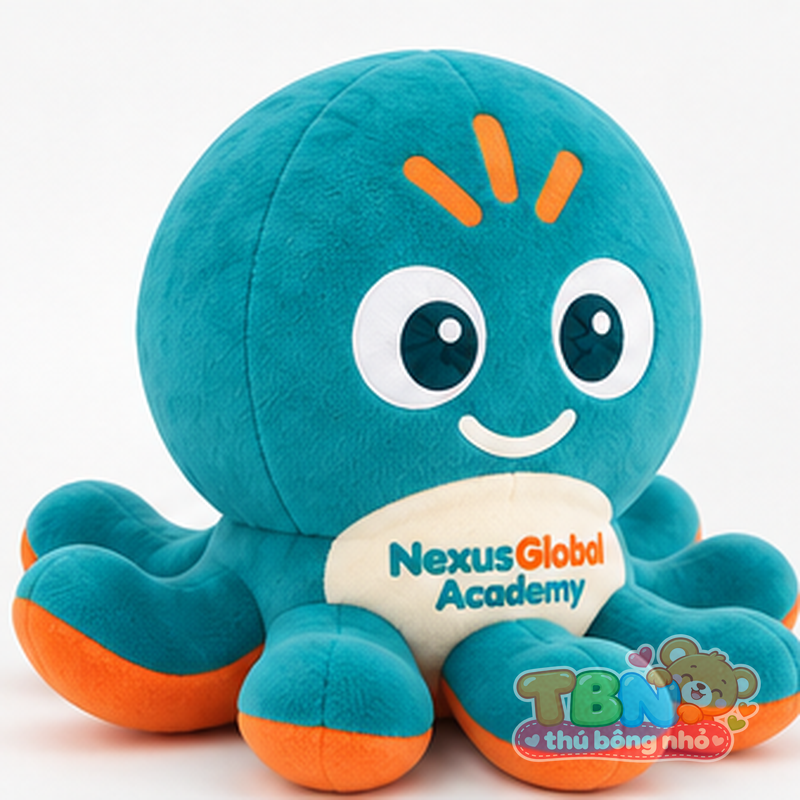 Thú bông Bạch tuộc Nexi Nexus Global – góc nghiêng