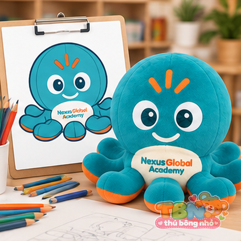 Ảnh bổ sung của Thú bông Bạch tuộc Nexi Nexus Global đặt may theo yêu cầu