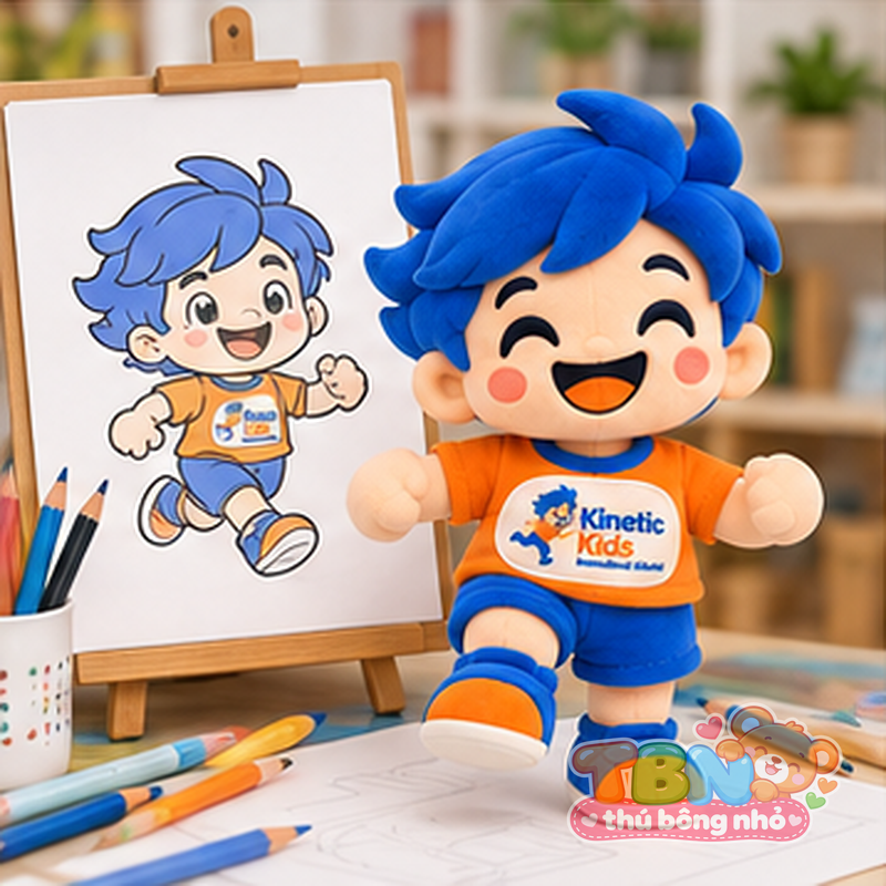 Ảnh bổ sung của Thú bông Bé Kinetic Kids đặt may theo yêu cầu