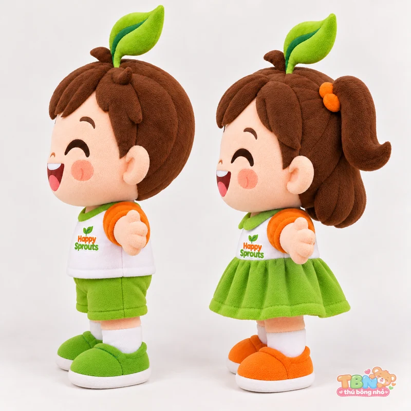 Ảnh bổ sung của Búp bê mầm xanh Happy Sprouts đặt may theo yêu cầu