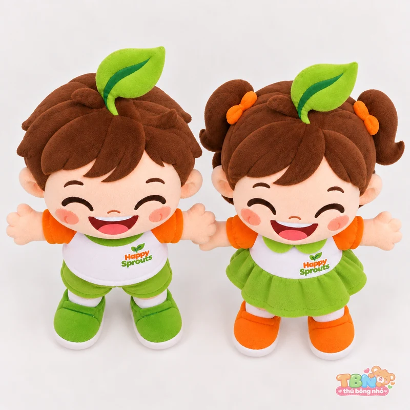 Ảnh bổ sung của Búp bê mầm xanh Happy Sprouts đặt may theo yêu cầu