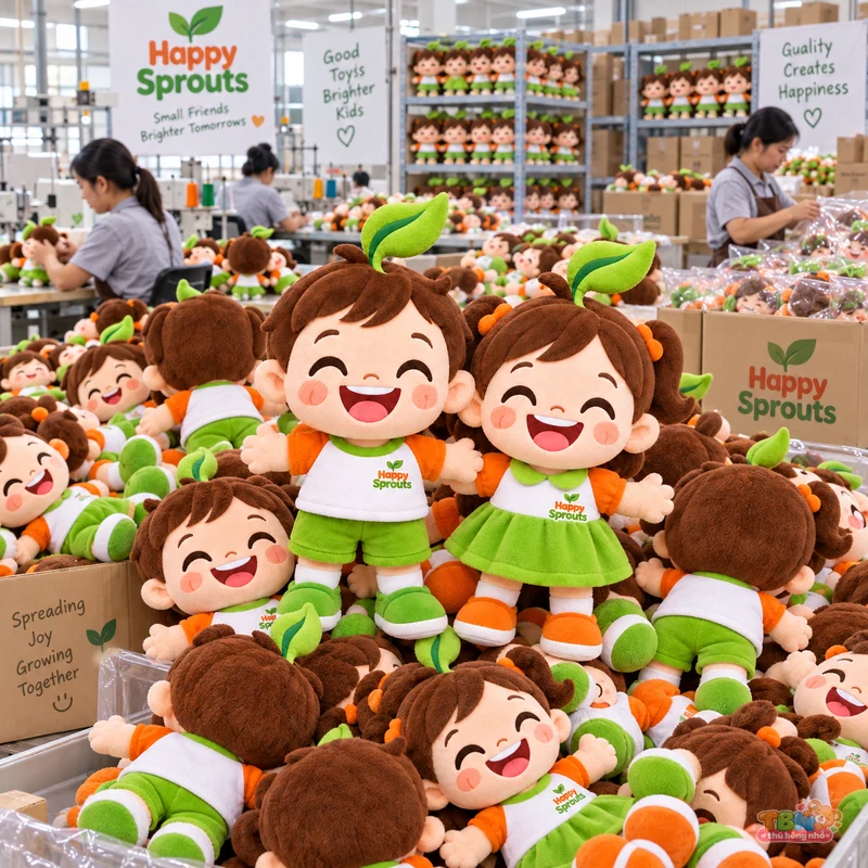 Ảnh bổ sung của Búp bê mầm xanh Happy Sprouts đặt may theo yêu cầu