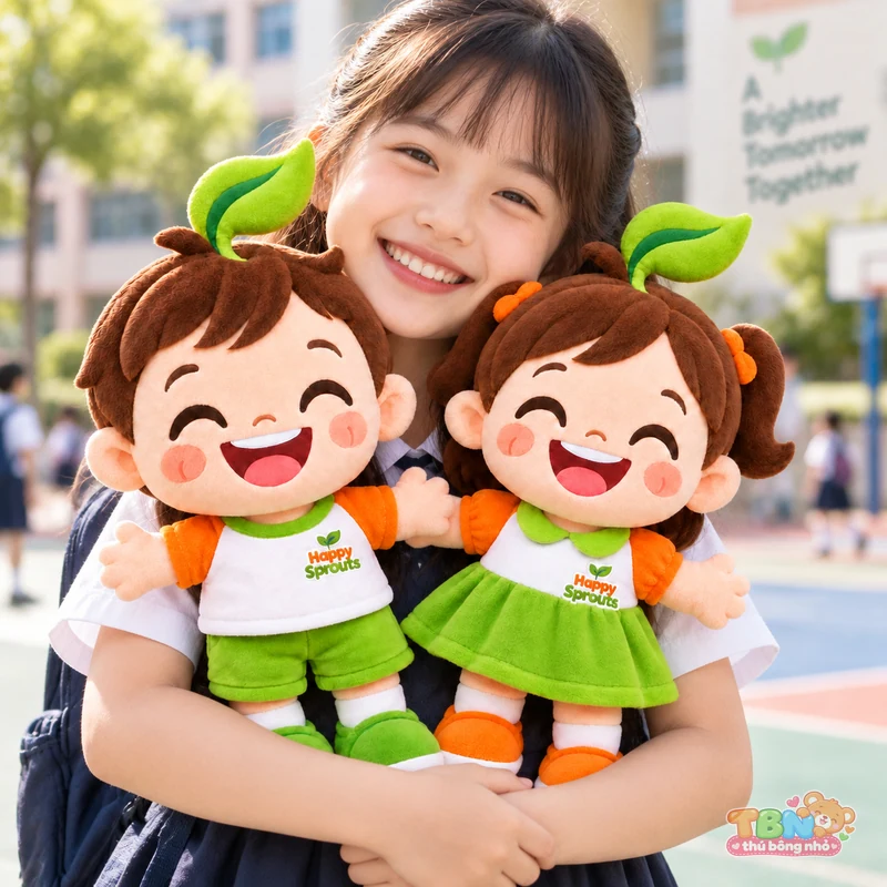 Ảnh bổ sung của Búp bê mầm xanh Happy Sprouts đặt may theo yêu cầu