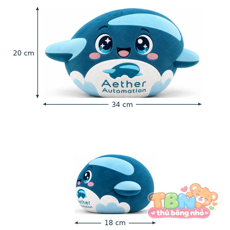 Ảnh bổ sung của Thú bông Phi thuyền Aether đặt may theo yêu cầu