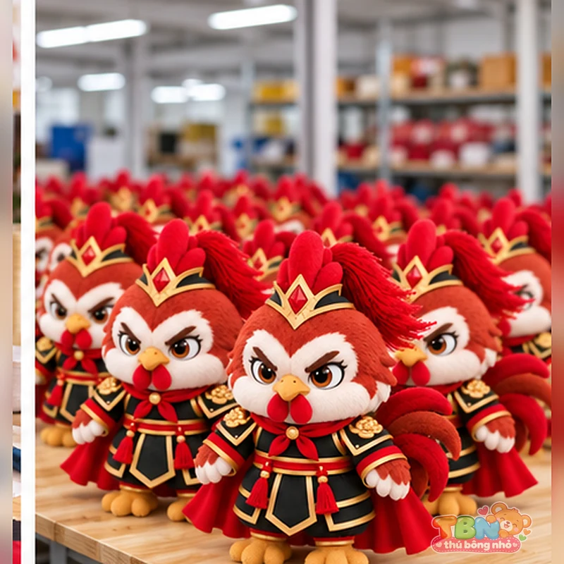 Ảnh bổ sung của Gà bông Dậu võ tướng đặt may theo yêu cầu