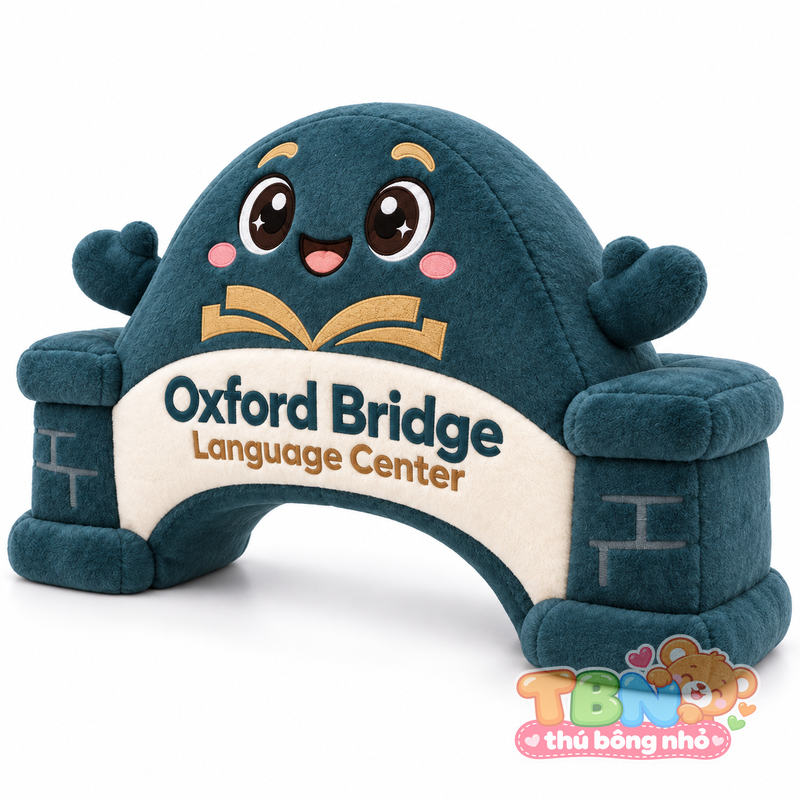 Thú bông Cầu đá Oxford Bridge – góc nghiêng