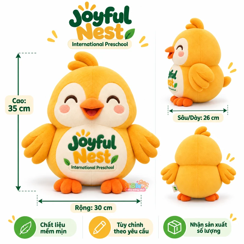 Ảnh bổ sung của Chim bông Joyful Nest đặt may theo yêu cầu