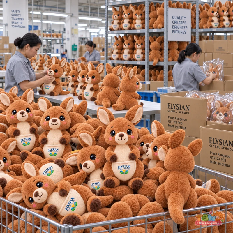 Ảnh bổ sung của Thú bông kangaroo Elysian đặt may theo yêu cầu