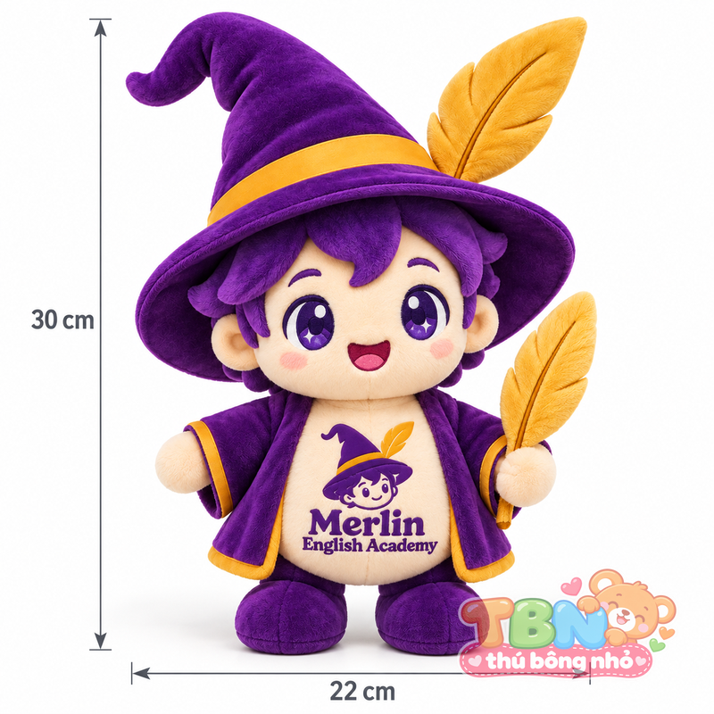 Ảnh bổ sung của Thú bông Phù thủy nhí Merlin đặt may theo yêu cầu