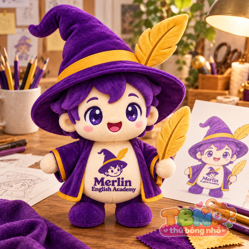 Ảnh bổ sung của Thú bông Phù thủy nhí Merlin đặt may theo yêu cầu