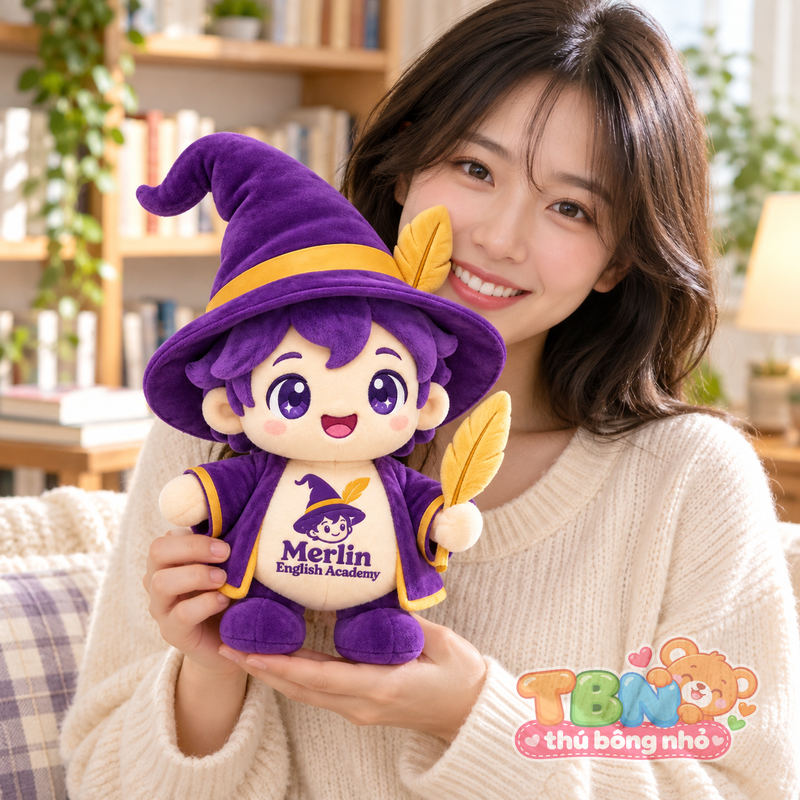 Ảnh bổ sung của Thú bông Phù thủy nhí Merlin đặt may theo yêu cầu