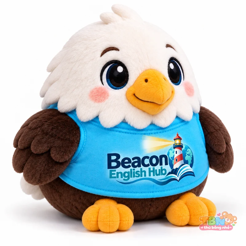 Thú bông đại bàng Beacon chibi đặt may theo yêu cầu – góc nghiêng 45 độ